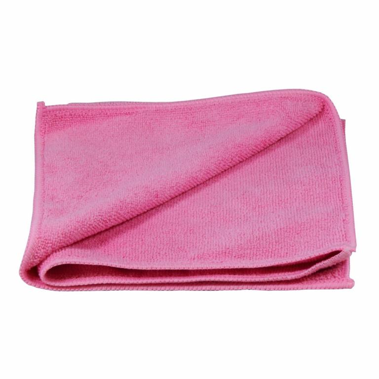 Image Mikrofasertuch Sensation/Professional, 40 x 40 cm, 300 g/m², Frotteestruktur | rot formstabil, bei 95°C waschbar